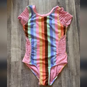 Art class pink girls bathing suit